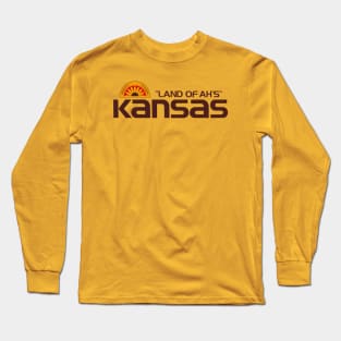 Land of Ahs Kansas 80s Bumper Sticker Long Sleeve T-Shirt